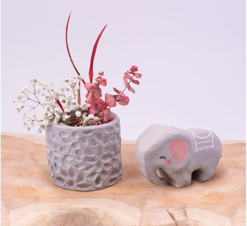 Miniatura 6 de Jovi - Arcilla de modelado de secado al aire, juego de 3 barras de arcilla, 1.1 libras cada una, total de 3.3 libras, no necesita horno, color gris