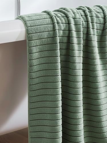 Image of NAUTICA Quick Dry Towel -1pc Bath Towel (ridgeport) | 500 GSM l 30 x 60 inch | Quick Dry Large Pool & Travel Towel | SAGE