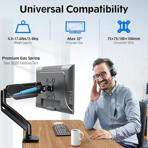 Image of Redragon 27 inch 4K Fast IPS Flat Gaming Monitor GMK914 Single Monitor Mount Stand