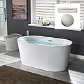 WOODBRIDGE B0088-B/N-Drain &O Bathtub, Brushed Nickel