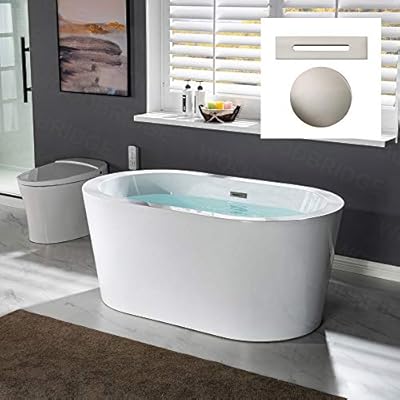 WOODBRIDGE B0088-B/N-Drain &O Bathtub, Brushed Nickel