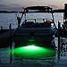 Tidal Wake IP68 Underwater 1/2in Standard Boat Drain Plug LED Light/Green Fish Attractor Light / 3 Yr/50,000hr Warranty, 316 Stainless Steel, 12-30v/27w,1800 Lumen w/Storage Bag (Green)