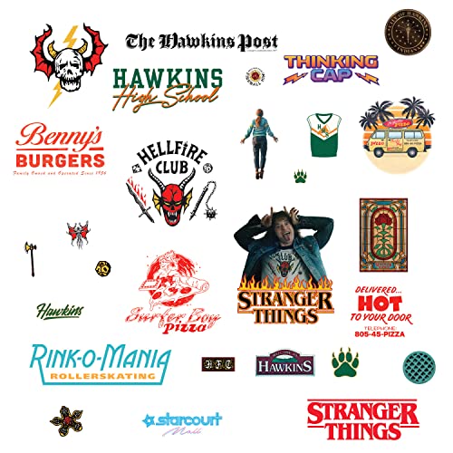 Autocollants muraux Stranger Things Saison 4 RoomMates vinyle amovible et repositionnable - 3