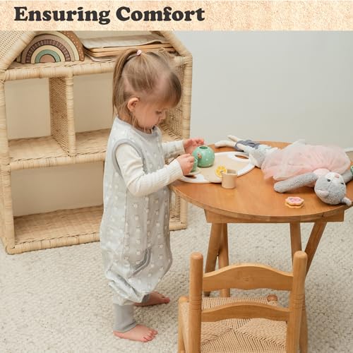 Image of Toddler Sleep Sacks for 2t-3t, 1 Pack Baby Wearable Blanket with Feet, Sleeveless Breathable Sleep Sacks for Baby Boys and Girls