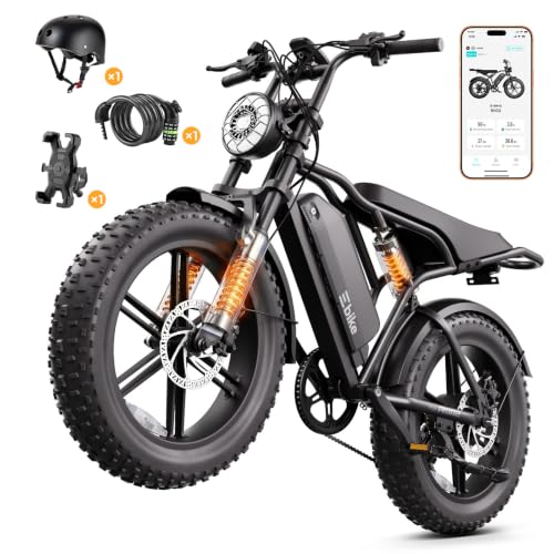 Image of TS TST GRP LLC lectric Bike for Adults,Peak 1500W Motor Retro Ebike,20 inchx 4.0 inch Fat Tire E Bike,48V 15Ah Removable Battery,Dual Suspension,for City Commuting,Mountain
