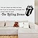 Wall art decorazione della casa rolling stone band carta da parati adesivo decalcomania preventivo trasferimento camera da letto murale nuovo design non tossico protezione ambientale 90x45 cm