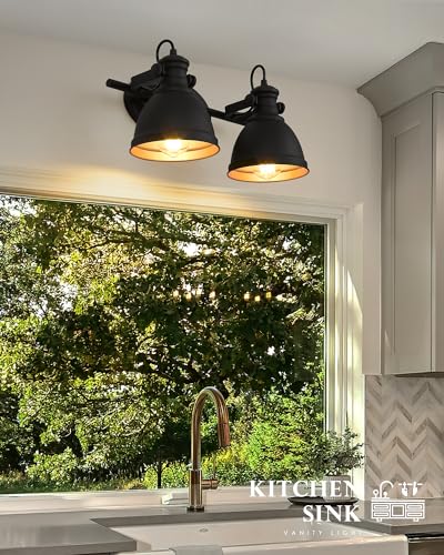 Industrial-Bathroom-Vanity-Light-Fixture-2-Light-Wall-Mounted-Vanity-Lamp-Over-Mirror-Black-Metal-Frame-AD-2151-2W Industrial Bathroom Vanity Light Fixture 2 Light Wall Mounted Vanity Lamp Over Mirror Black Metal Frame AD 2151 2W