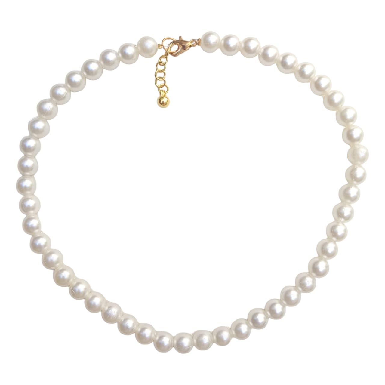 White Pearl Choker Necklace For Women And Girls, Neck Chain Elegant Beads Choker SIngle Layer Wedding Jewelry For Women Girls (B0CHG1GFXT) Amazon Price History, Amazon Price Tracker