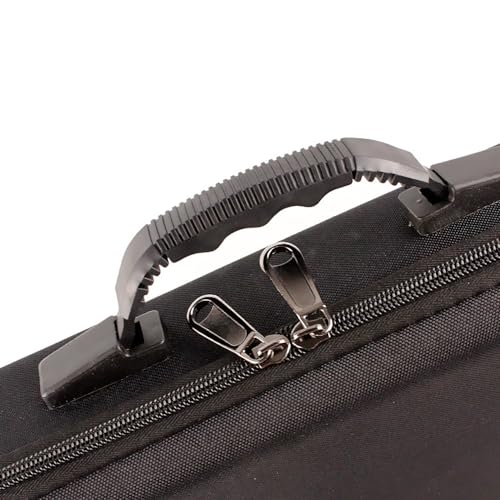 Funda Portátil para Cañas de Pescar - Bolsa Rígida de EVA a Prueba de Golpes con Correa para Hombro para Almacenamiento de Accesorios, Negro miniatura 5