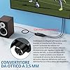 AUTOUTLET Convertitore Audio Digitale Analogico da SPDIF a 3,5 mm Convertitore DAC a 192 kHz AUX Adattatore audio ottico Toslink Controllo Volume #2