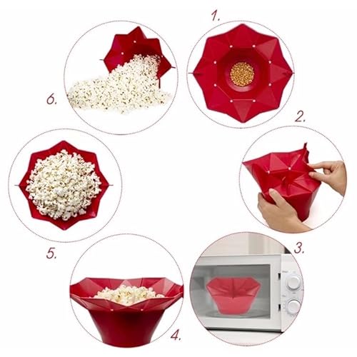 Balde Pipoqueira Dobrável Em Silicone P/Microondas - Wincy