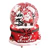 Kaxofang Santa Claus Music Box with the Words”Merry Christmas” a Crystal Gift for Friends and Girlfriends