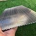 Aluminum Perforated Metal Sheets 16 Gauge 15.7 inch by 7.8 inch Expanded Metal Mesh Aluminum Opening 1/8