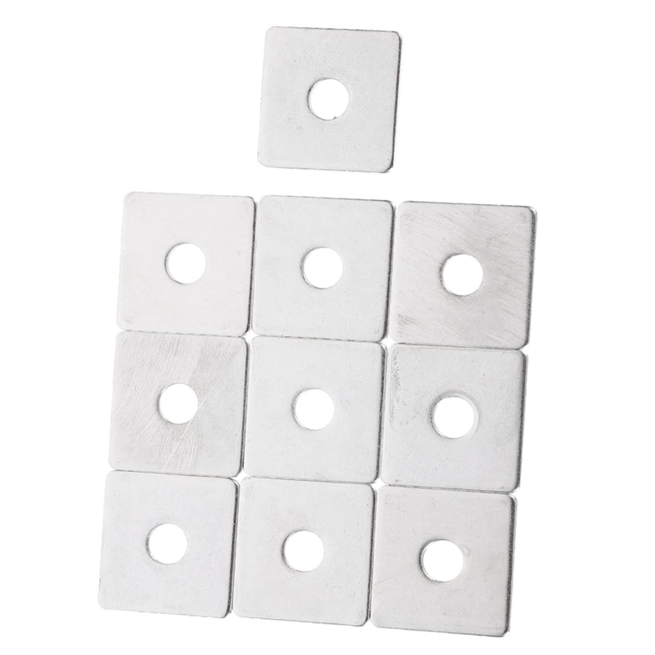 Unomor 30pcs Heavy-Duty Square Washers Flat Washers for Automotive Industrial and Household Use Versatile Fasteners for Construction and Repair