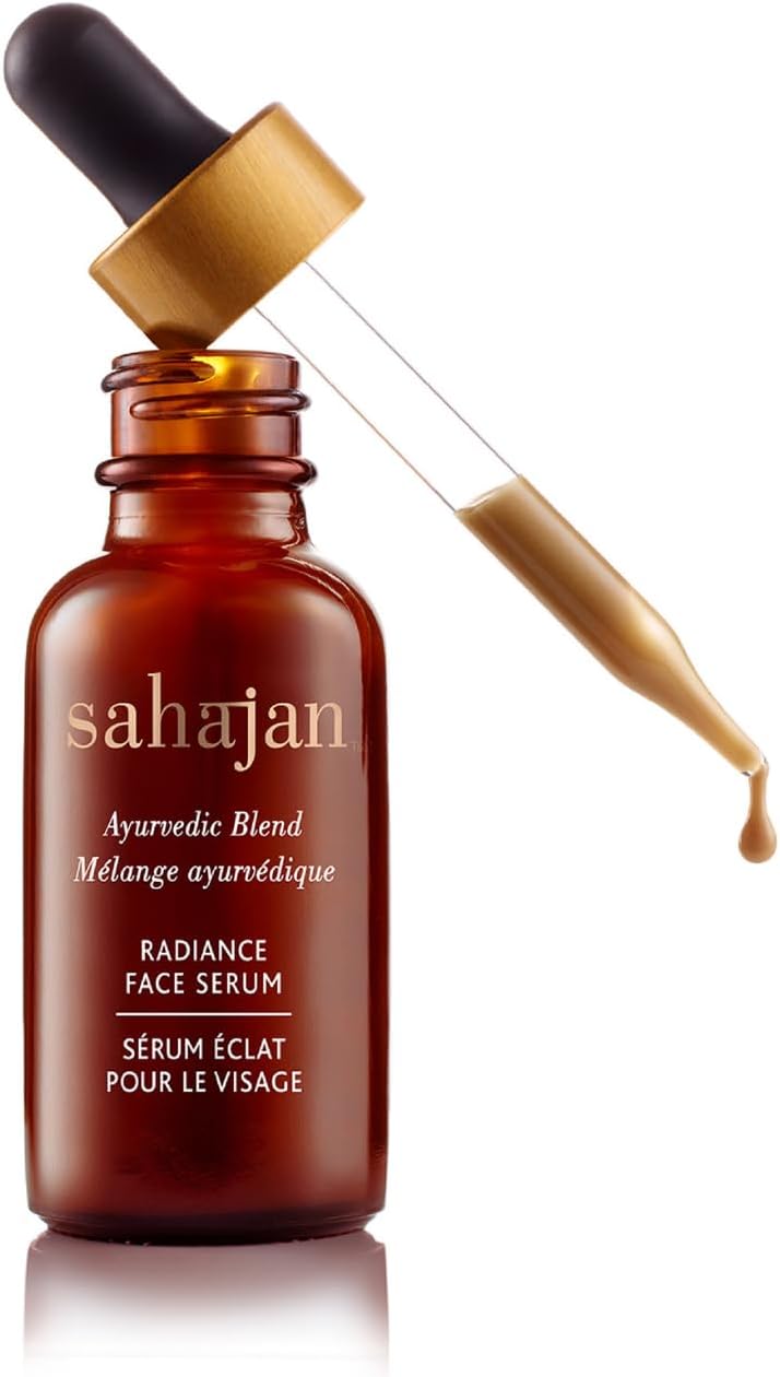 Sahajan Ayurveda Science of Intuition Radiance Face Serum - Ayurvedic Face Moisturizer Dry & Sensitive Skin - 30ml/1 oz - 5,000 year old Ancient Indian Science - Visibly Brighter Skin - 100% Natural