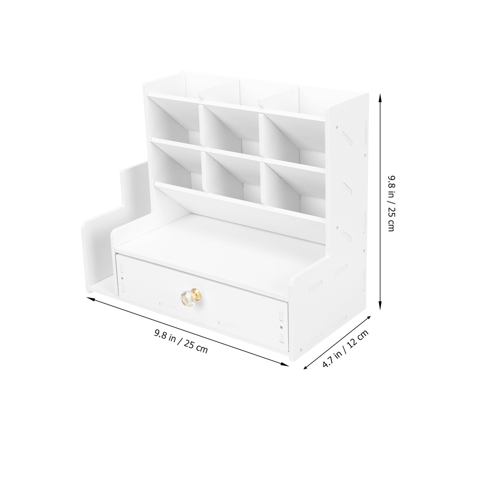 Porta Penne da Scrivania Multifunzione Organizer Multi-strato per Cancelleria Contenitore Versatile per Penne Matite e Telecomandi Design Semplice ed Elegante per Casa e Ufficio