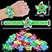 24 Pack Light Up Fidget Spinner Bracelet, Party Favors for Kids 4-8 8-12, Glow in the Dark Halloween Goodie Bags Stuffers for Kids, Treasure Box Toys Classroom Prizes, Stocking Stuffers Birthday Gift