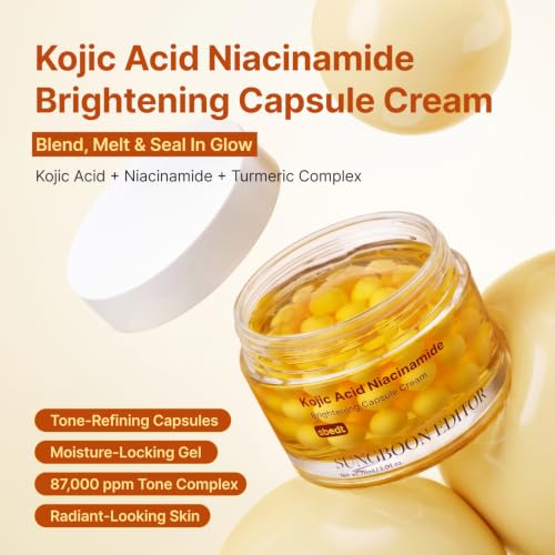Image of SUNGBOON EDITOR Kojic Acid Capsule Cream, Turmeric, Brightening, 1.69 fl.oz