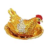 Cajas de baratijas de gallo, hechas de material de aleación, duradera para su uso.
