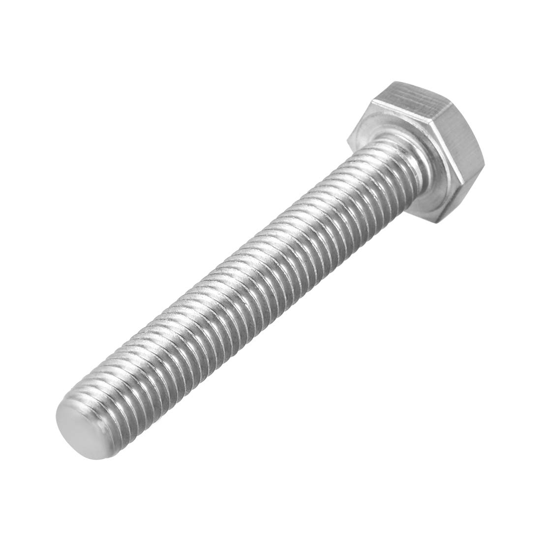 uxcell M8 Thread 60mm Length Hex Bolts 304 Stainless Steel Hexagon Screw Bolt 10pcs