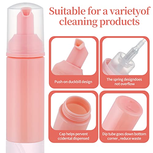 36 Pcs 2Oz Empty Foam Soap Dispensers Bottle Lash Cleanser Bottles Refillable Cleaning For Shampoo Lotion Hand Sanitizer Cosmetics Castile Bpa-Free #TOP3