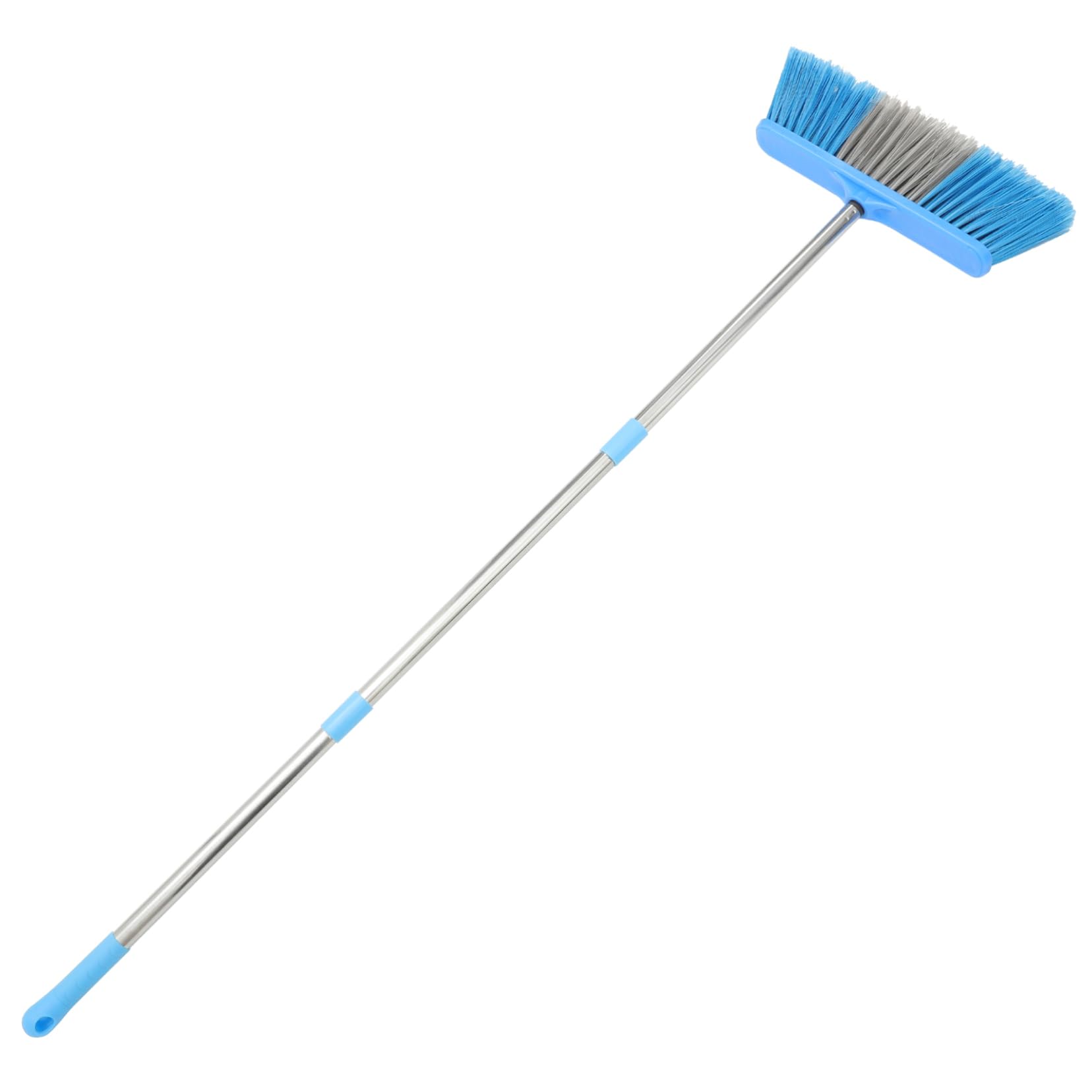 ABOOFAN Bristle Broom Metal Handle Broom Reusable Broom Stoop Broom Trash Clean Broom Garbage Sweeping Tool Cleaning Broom Scrubbing Broom Brooms Household Stainless Steel Sweeper