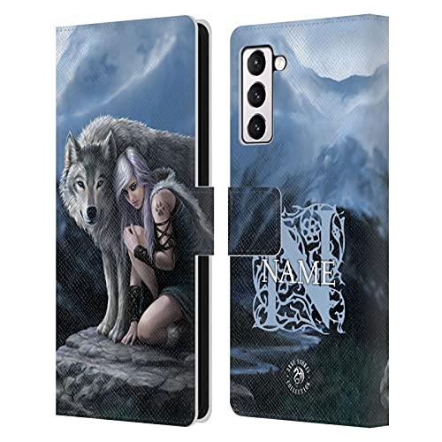 Coque en cuir Samsung S21+ 5G Anne Stokes personnalisable étui portefeuille de protection