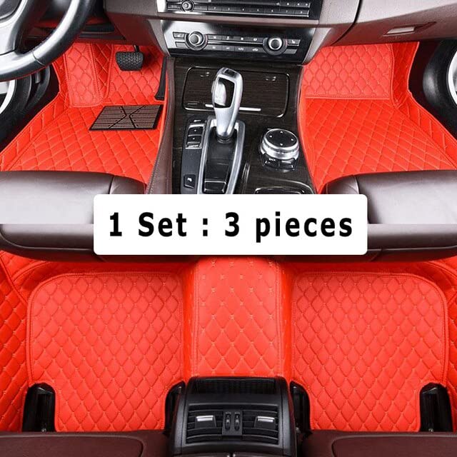 Floor Mats - Car Floor Mats For Morris Garages MG ZS 2020 2019 2018 2017 Carpets Parts Protector Auto Interior Accessories Waterproof Rugs (LHD 3pcs red)