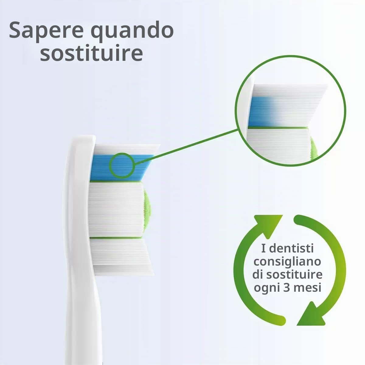 Philips Sonicare - Testine per spazzolino elettrico, confezione da 5, W2, colore bianco ottimale (HX6065/10)
