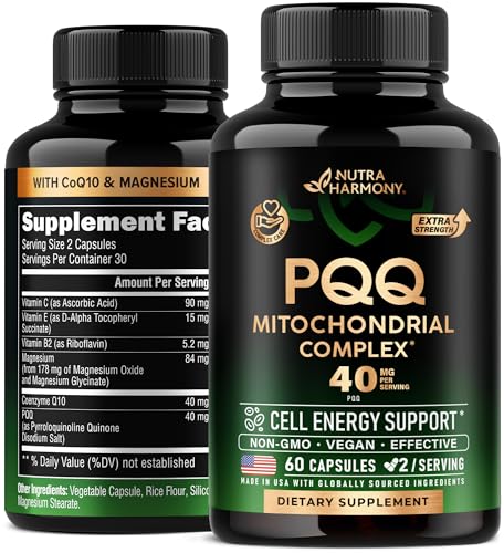 PQQ-40-mg-PQQ-with-CoQ10-Supplement-Mitochondria-Biogenesis-Cellular-Energy-Production-with-Magnesium-Vitamins-C-E-B2-Pure-Highly-Bioavailable-Lab-Tested-Made-in-USA-60-Capsules