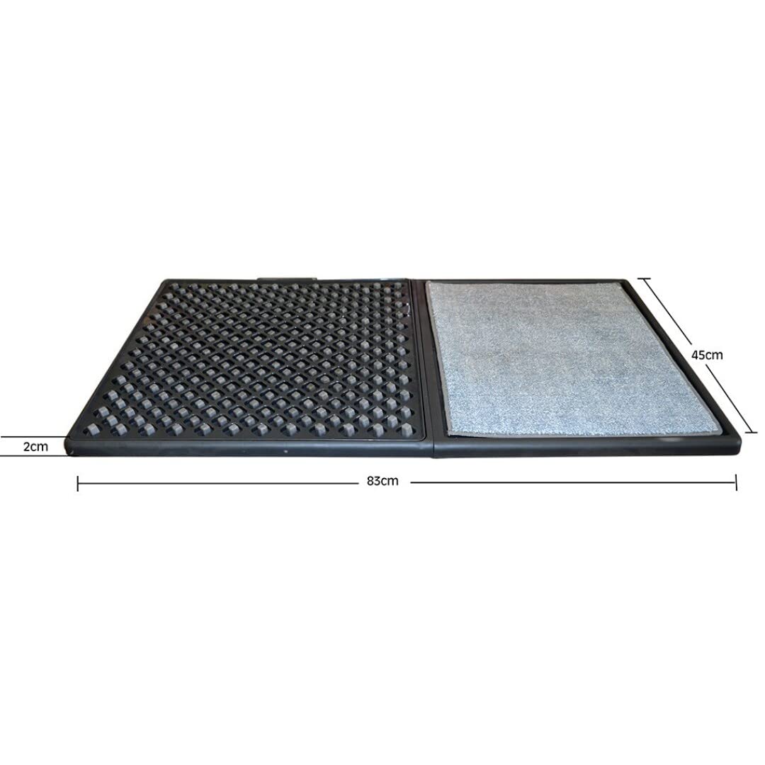 Tapis désinfectant pour chaussures, fabriqué en PVA (matière plastique), PP (polypropylène) et microfibre 86 cm