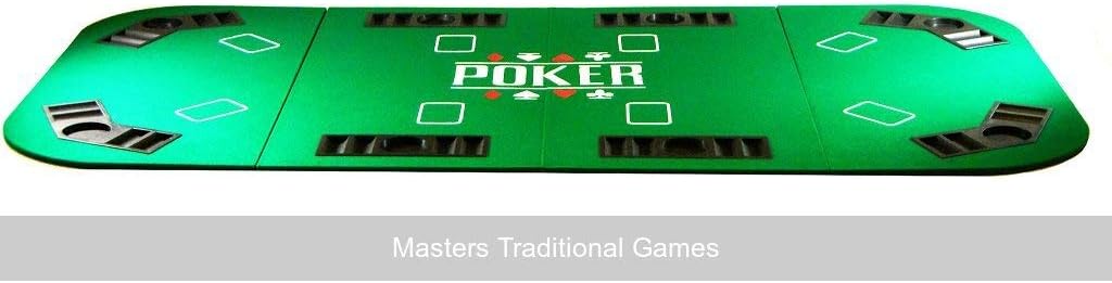 Masters Traditional Games Large Folding Poker Table Top (180cm)