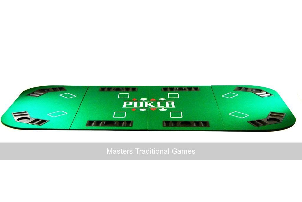 Masters Traditional Games Large Folding Poker Table Top (180cm)