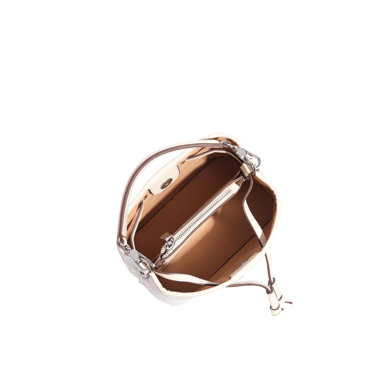HJDMO Zhuang - Bolso bandolera para mujer, bolso cruzado mediano con cierre de cordón y bolsillo con cremallera, color beige