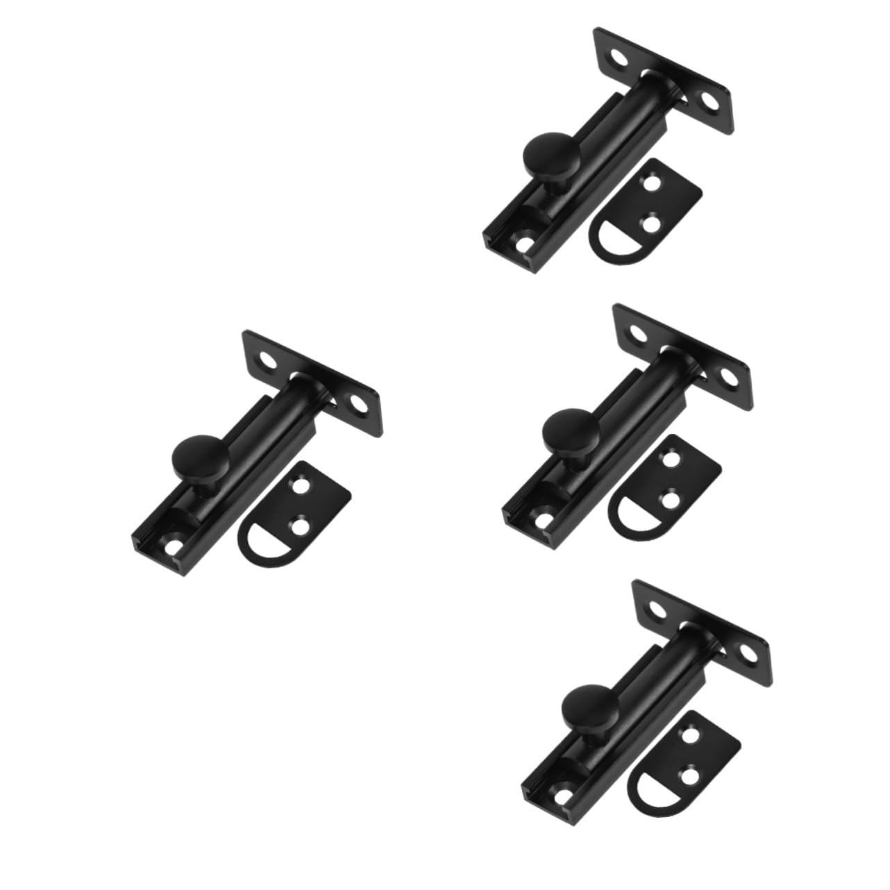 Lurrose 4 Pièces serrure à pêne dormant serrures de porte de sécurité serrure de renfort de porte serrure porte interieure serrure porte d'entrée serrure à pêne de porte loquet de porte