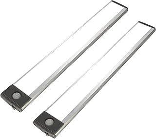 54 LED Under Cabinet Light, 2020 Latest Version 2500mah Rechargeable Wireless Motion Sensor Closet Light, Ultra Thin, Glare-Free Lighting for Removable Paste Anywhere (2)