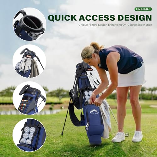 Par 3 Golf Bag Small Lightweight with Dual Shoulder Straps – Pitch n Putt Golf Bag Easy to Carry and Durable for Men/Women– 31.5 inches Tall - Image 4