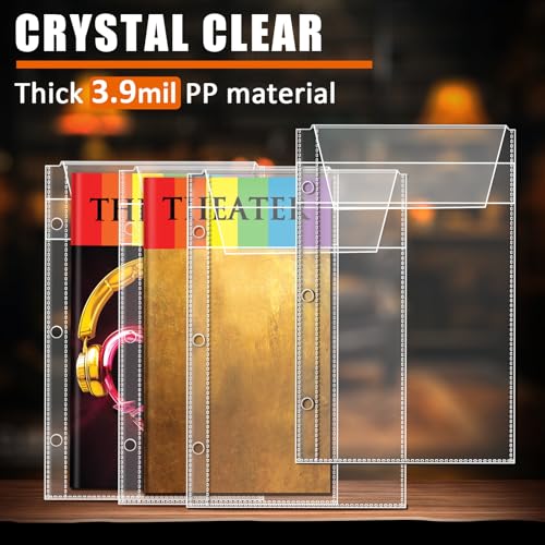 Classeur de 7,6 cm avec pochette pour programme de théâtre et livret Broadway