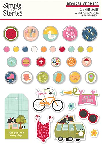 Metallic Fall Maple Leaf Brads Assortment Set - 25 Piece