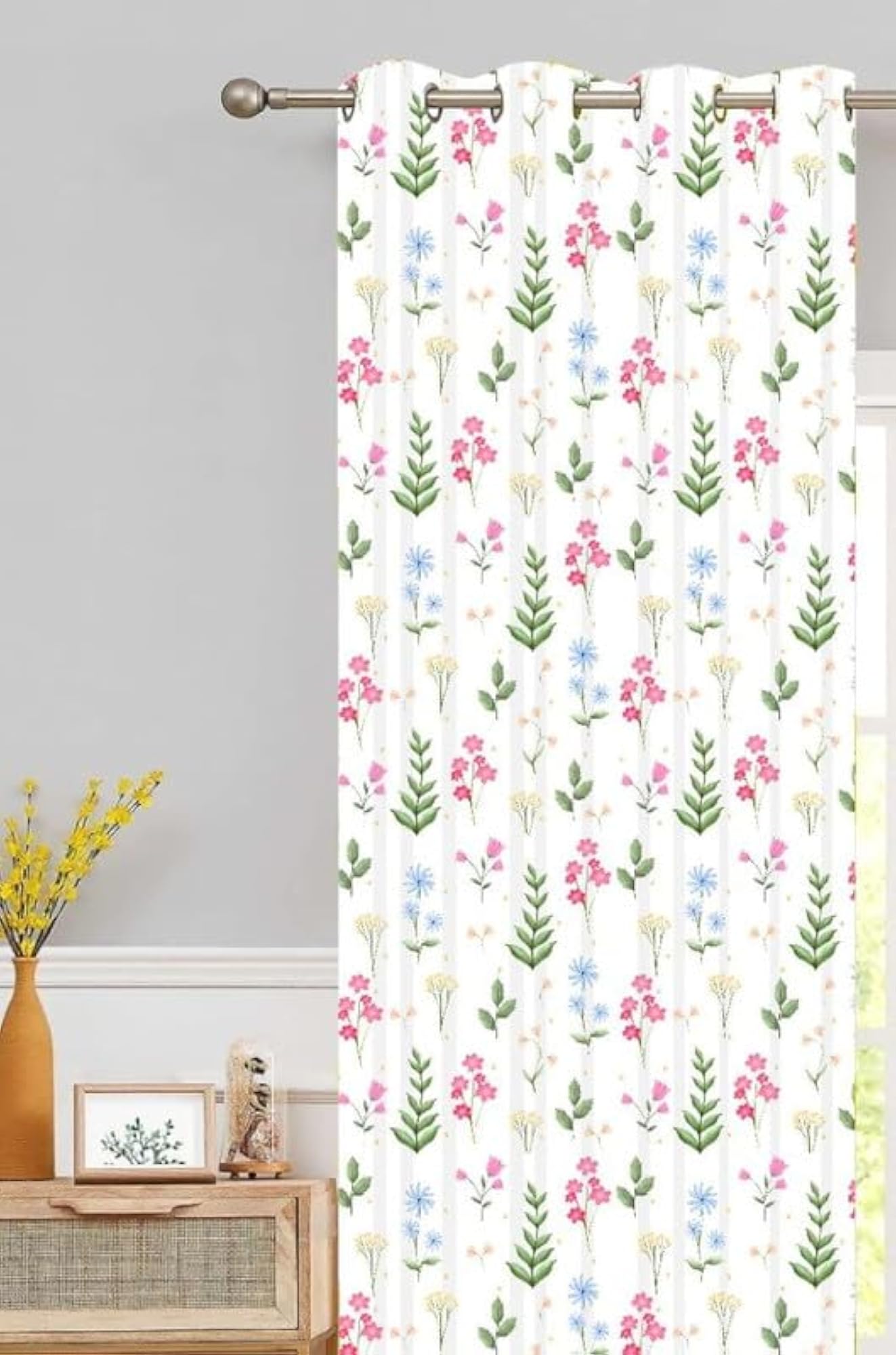 3D Digital Print Room Darkening Door Curtain, Polyester