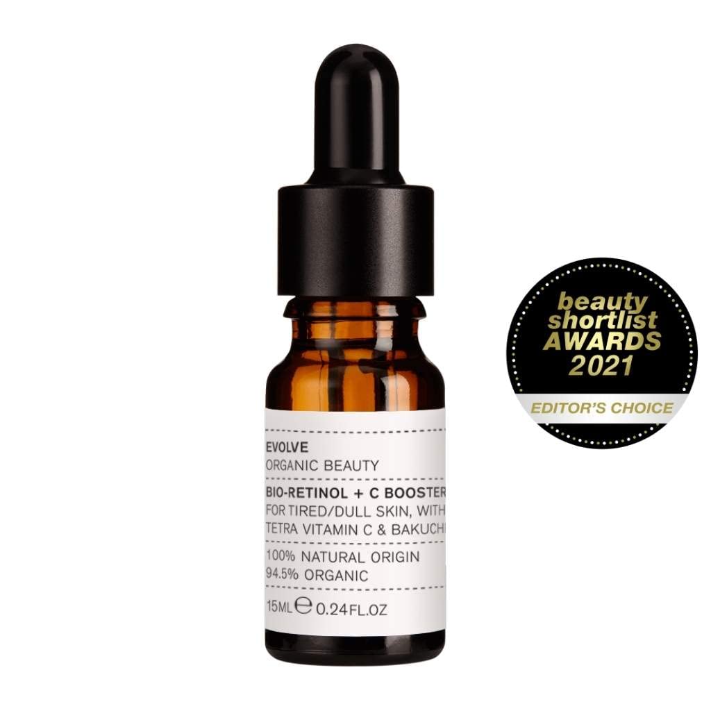 Evolve Organic Beauty - Bio-Retinol + C Skin Booster with Bio Retinol from Bakuchiol, Vitamin C Tetra, Rosehip Oil - Image 3