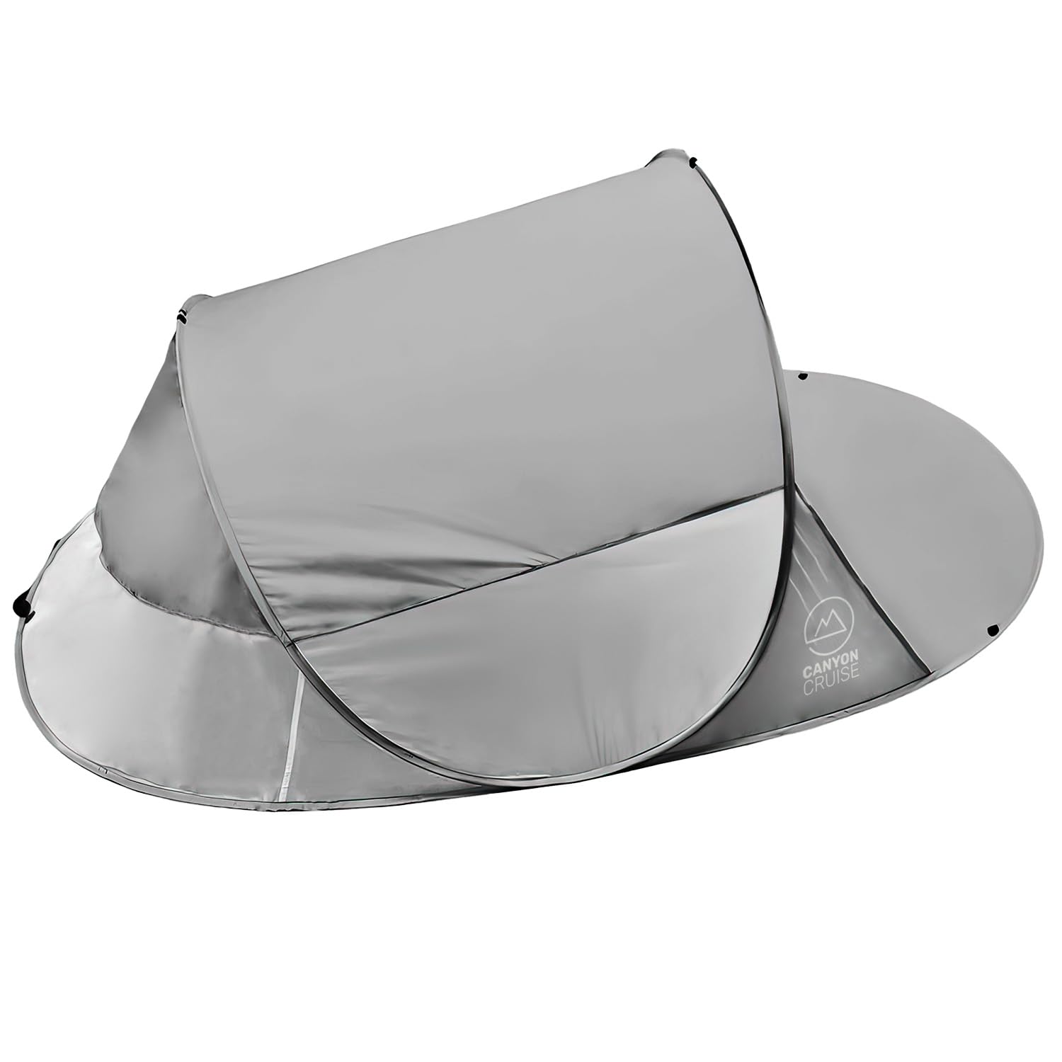 Strandmuschel Pop Up Strand-Zelt Windschutz am Strand Wurfzelt Blitzschnell Selbstaufbauendes Sonnensegel Outdoor Zelt Automatik Muschel mit UV-Sonnenschutz