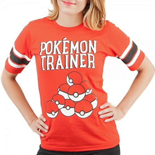 Pokemon Trainer Pokeball Womens Hockey Shirt (Large)