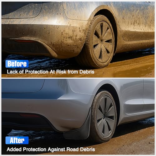 Image of Nilight Mud Flaps Splash Guards for Tesla Model 3 Highland 2024 2025 2026