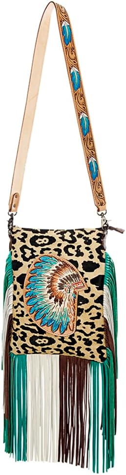 American Darling Cross Body Hair on-Genuine Leather Western Women Bag Handbag Purse