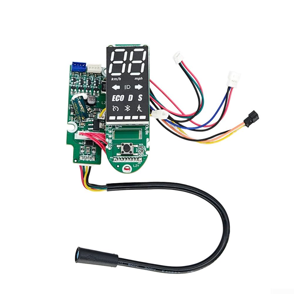 DAZZLEEX Scooter elettrico Display LED Cruscotto PCB Control Board con Schermo Luminoso Pannello in Alluminio per Ninebot Max G2 Kickscooter