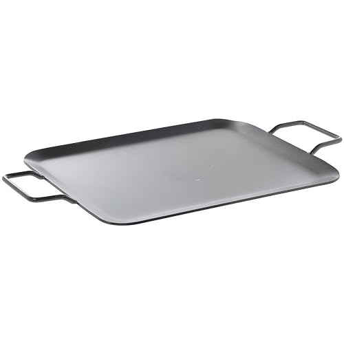American Metalcraft Planchas y soportes G61, 21 pulgadas de largo x 13.25 pulgadas de ancho, color negro