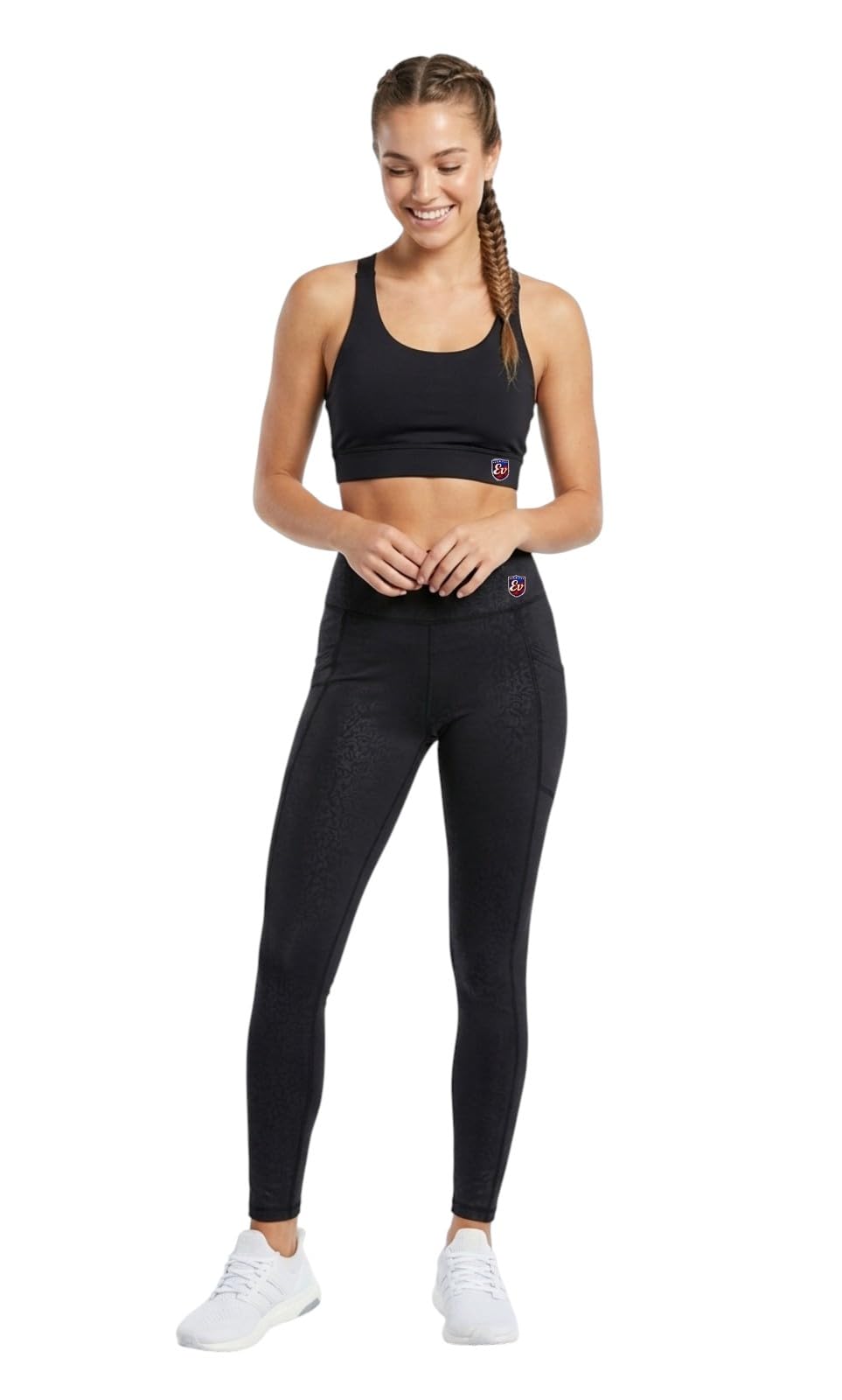 elen vosky Women's Activewear Set | Criss Cross Back & High Waist Leggings with Side Pockets | Stretch Workout Outfit for Yoga, Gym, Running & Fitness-picture-30