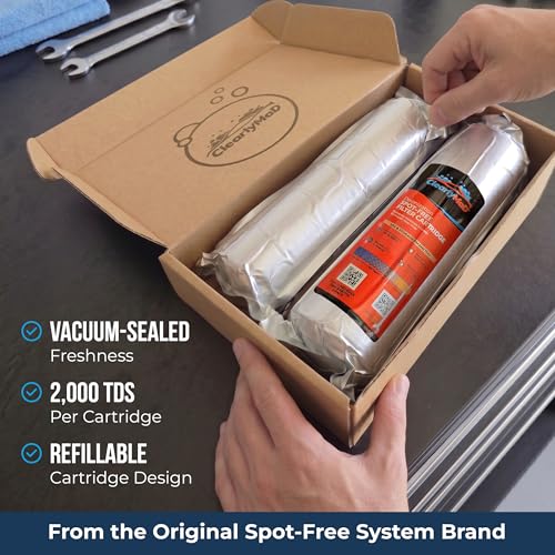 Image of 10' x 2' Deionization DI Resin Filter Cartridge Replacement for Spot-Free Car Wash, RV, Motorcycle, Water Deionizer System, 2-Pack