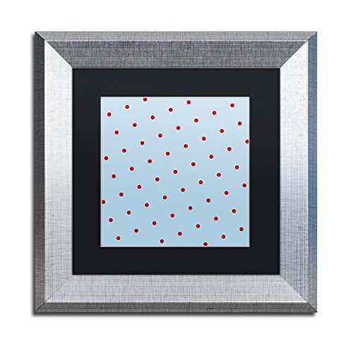 Group 10 B by Color Bakery, Black Matte, Silver Frame 11x11-Inch